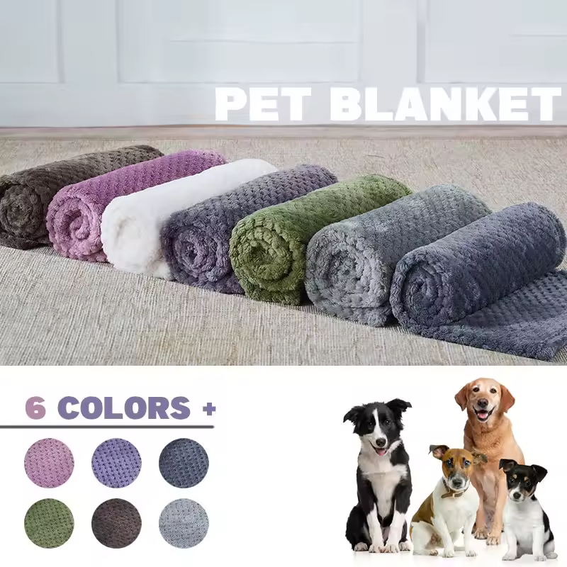 Soft Pet Blanket Plush Dog Sleeping Blanket Solid Color - Image 4
