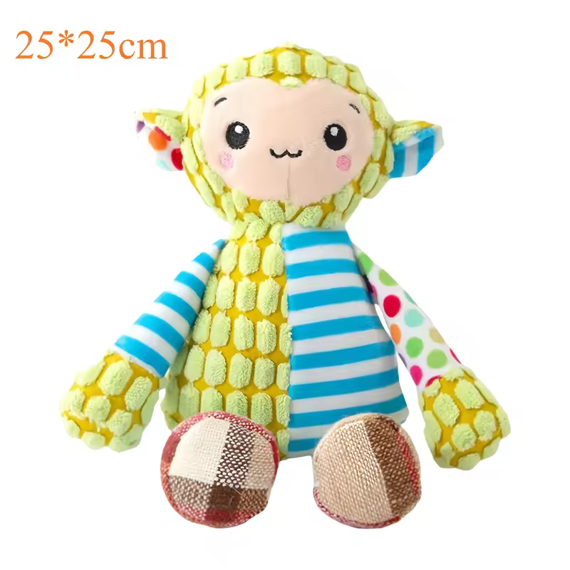 Pet Plush Toy Cat Dog Puzzle Toy Cute Animals Bite - Image 4