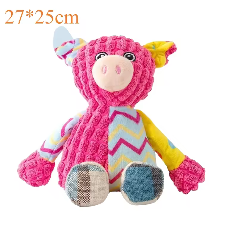 Pet Plush Toy Cat Dog Puzzle Toy Cute Animals Bite - Image 5