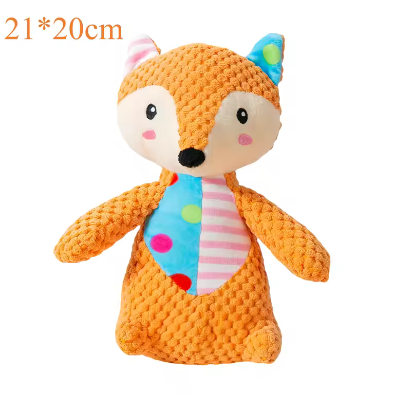 Pet Plush Toy Cat Dog Puzzle Toy Cute Animals Bite - Image 6