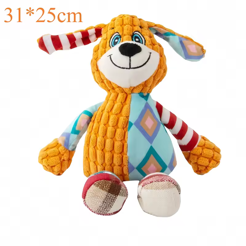 Pet Plush Toy Cat Dog Puzzle Toy Cute Animals Bite - Image 8
